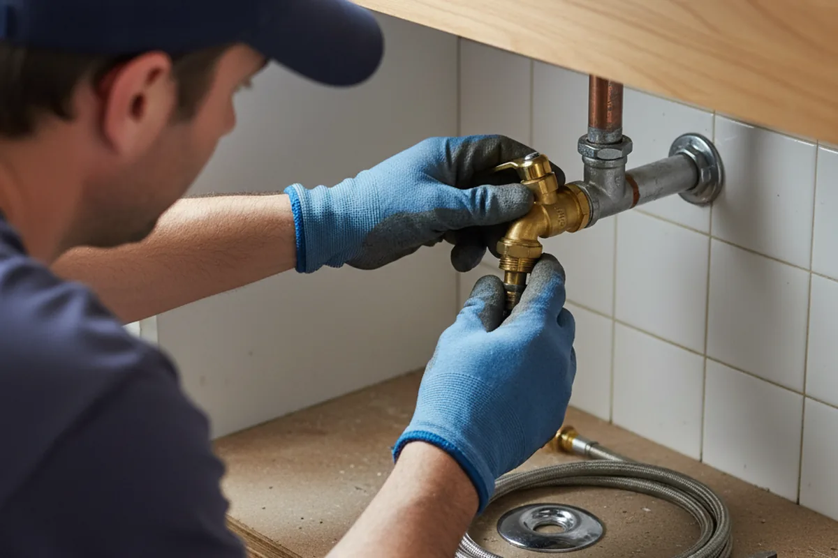 Shutoff valve and fitting work during Emergency Plumbing in Mirror Lake